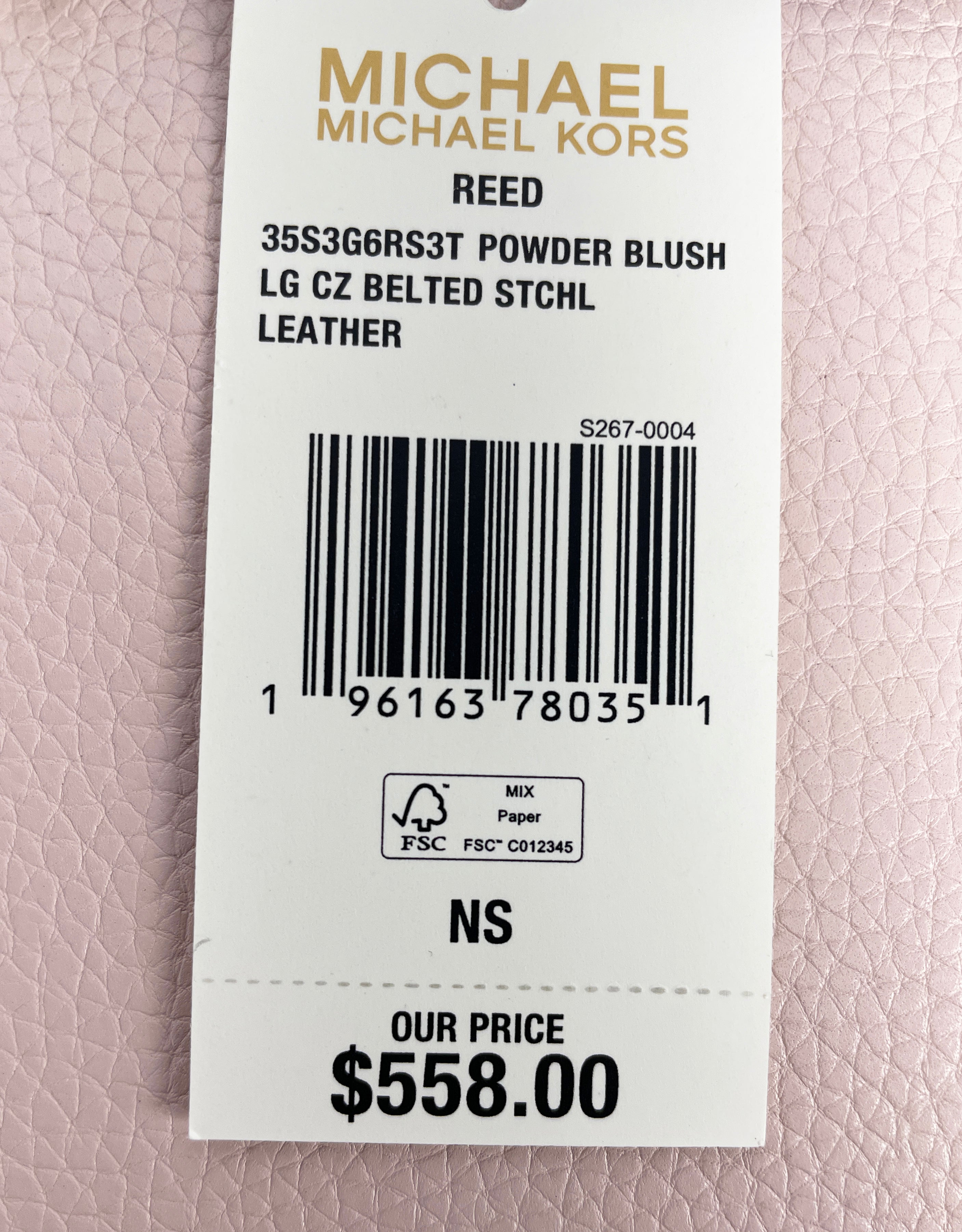 Michael Kors Reed Large Belted Satchel Bag