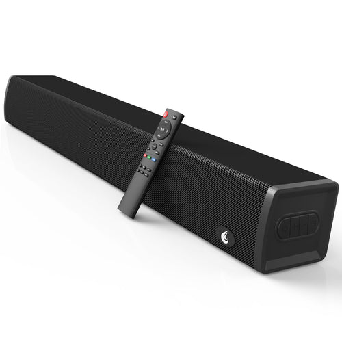 chuanju Sound Bar per TV, Soundbar Bluetooth per TV, Soundbar Piccola per TV da 24 Pollici, Sistema Audio Surround, Altoparlanti TV Soundbar con Connessione ARC/Ottica/USB/AUX