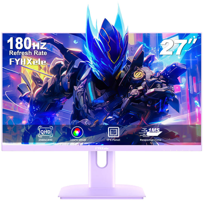 Monitor da Gaming FYHXele 27" QHD (165Hz, 1ms)
