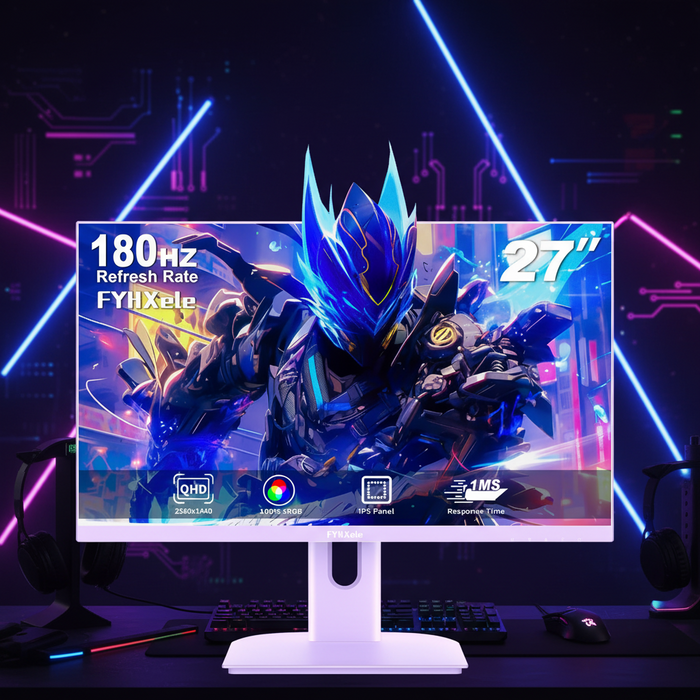 Monitor da Gaming FYHXele 27" QHD (165Hz, 1ms)