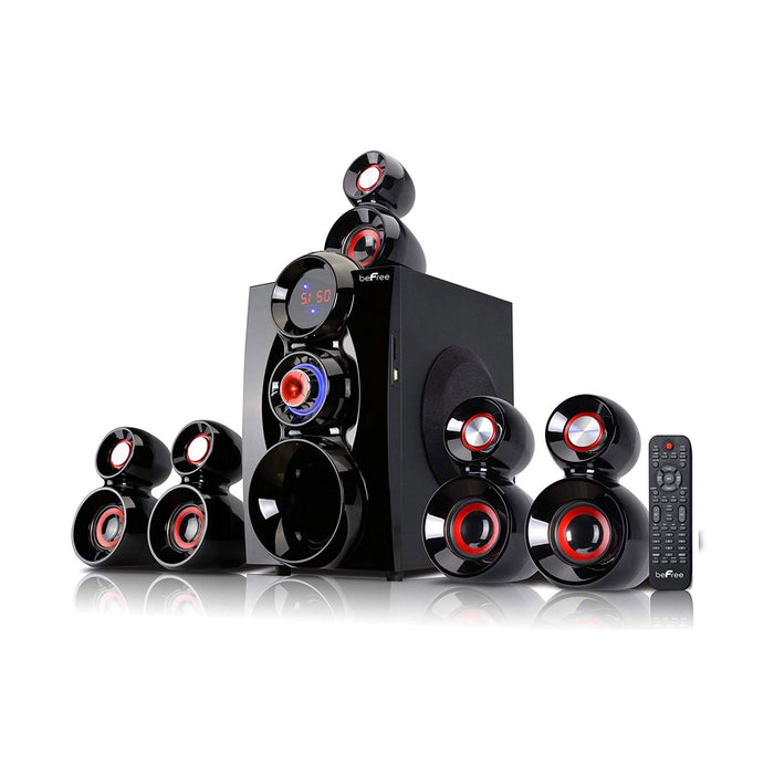 Sistema di altoparlanti surround Bluetooth a 5.1 canali beFree Sound - Rosso