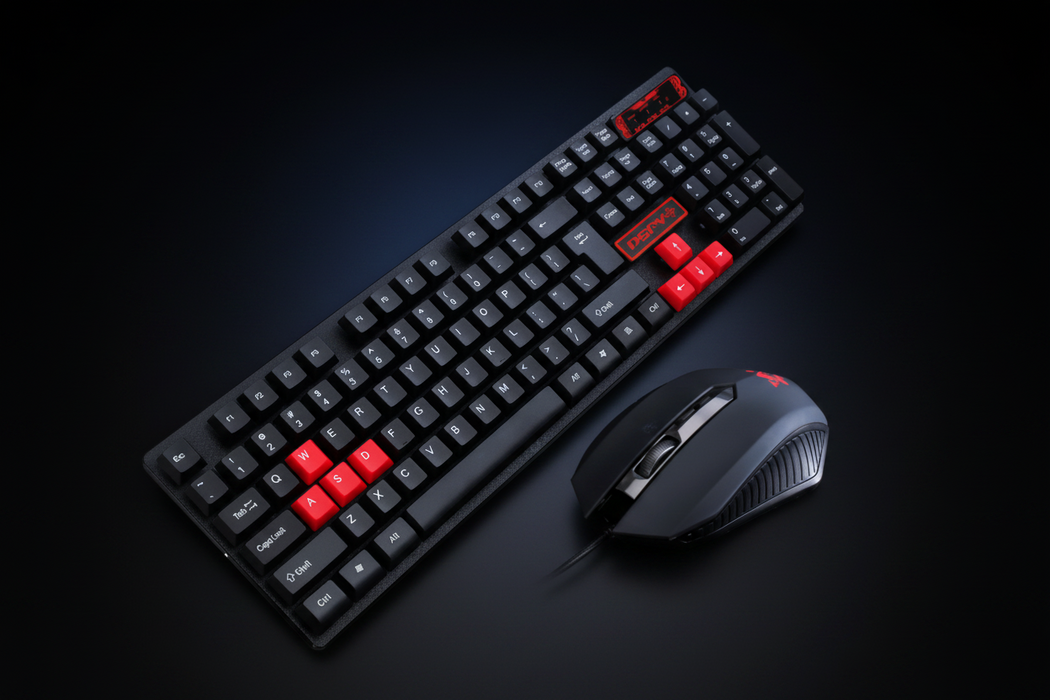 Gaming Mechanical Keyboard and Mouse Set for PC