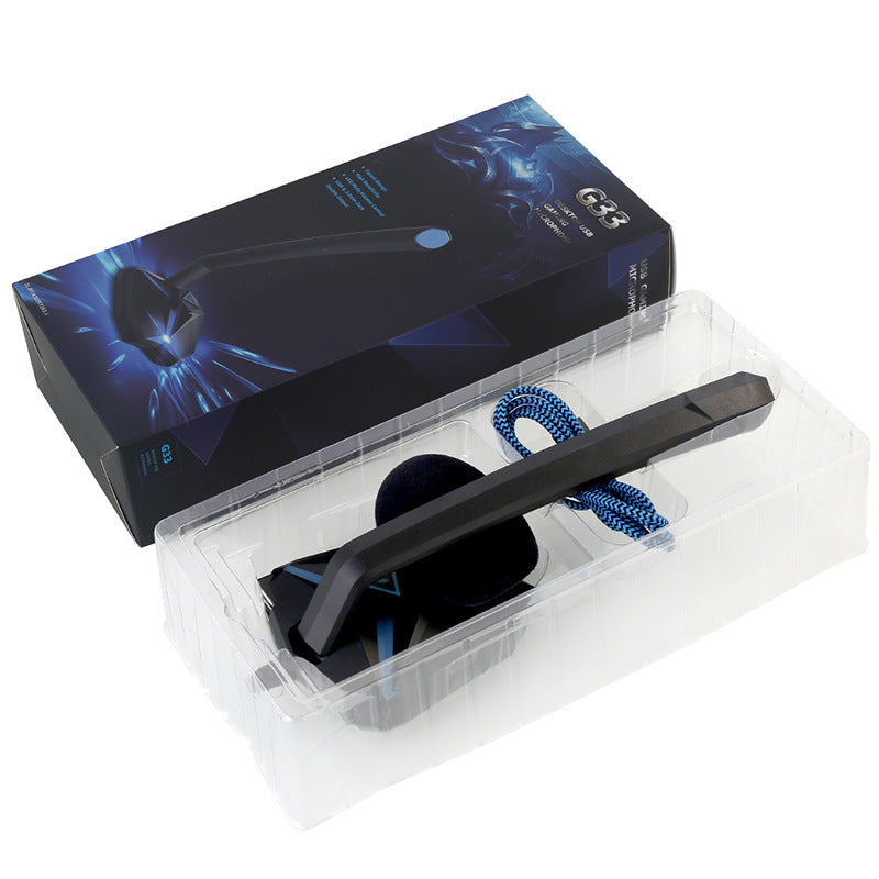 Gaming Microphone with RGB Light and Volume Control