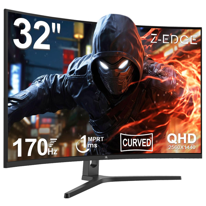 Monitor da gioco curvo Z-Edge 32" QHD (170Hz)