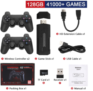 M8 Console di Gioco Portatile con Controller Wireless (64GB)