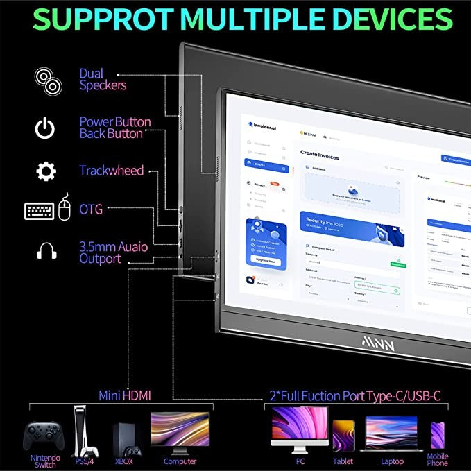 Sleek Pro Gamer Portable Display