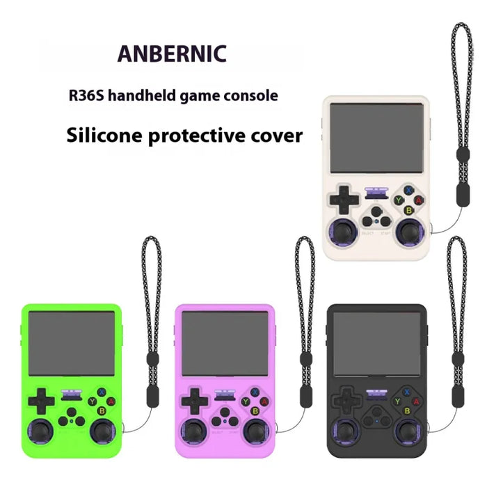 Handheld Game Machine Silicone Protective Cover Solid Color Simple Storage Box