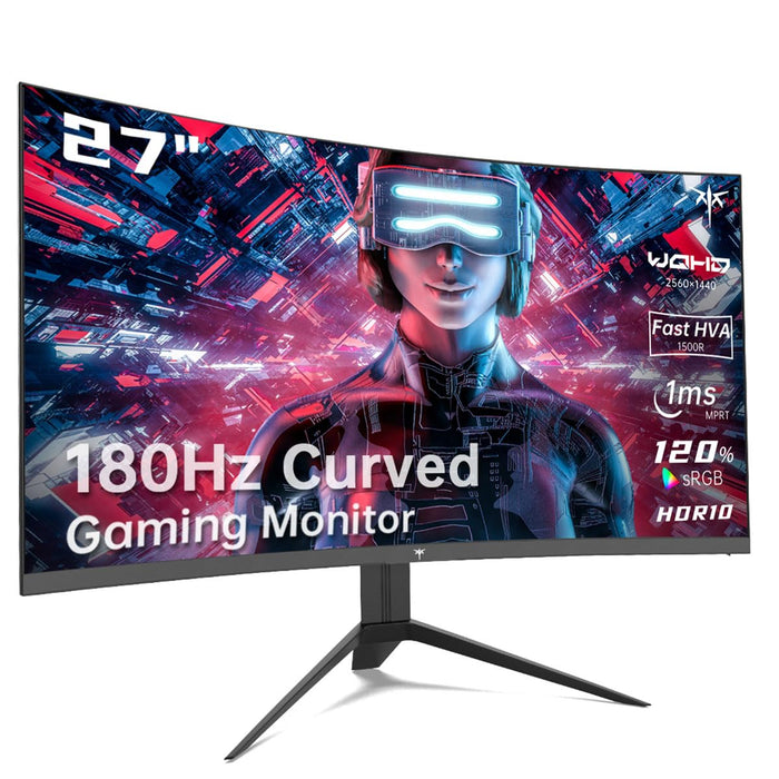 KTC 27-Inch Curved QHD Gaming Monitor – 180Hz