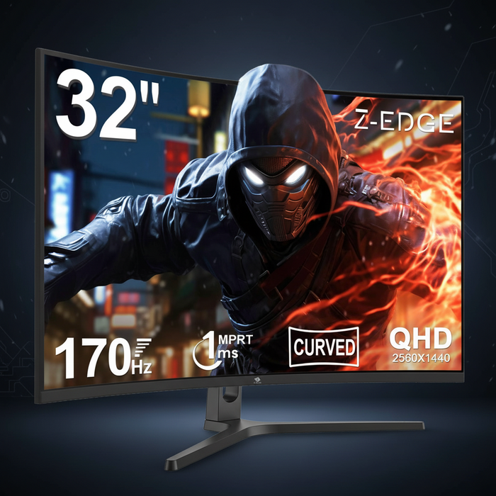 Monitor da gioco curvo Z-Edge 32" QHD (170Hz)