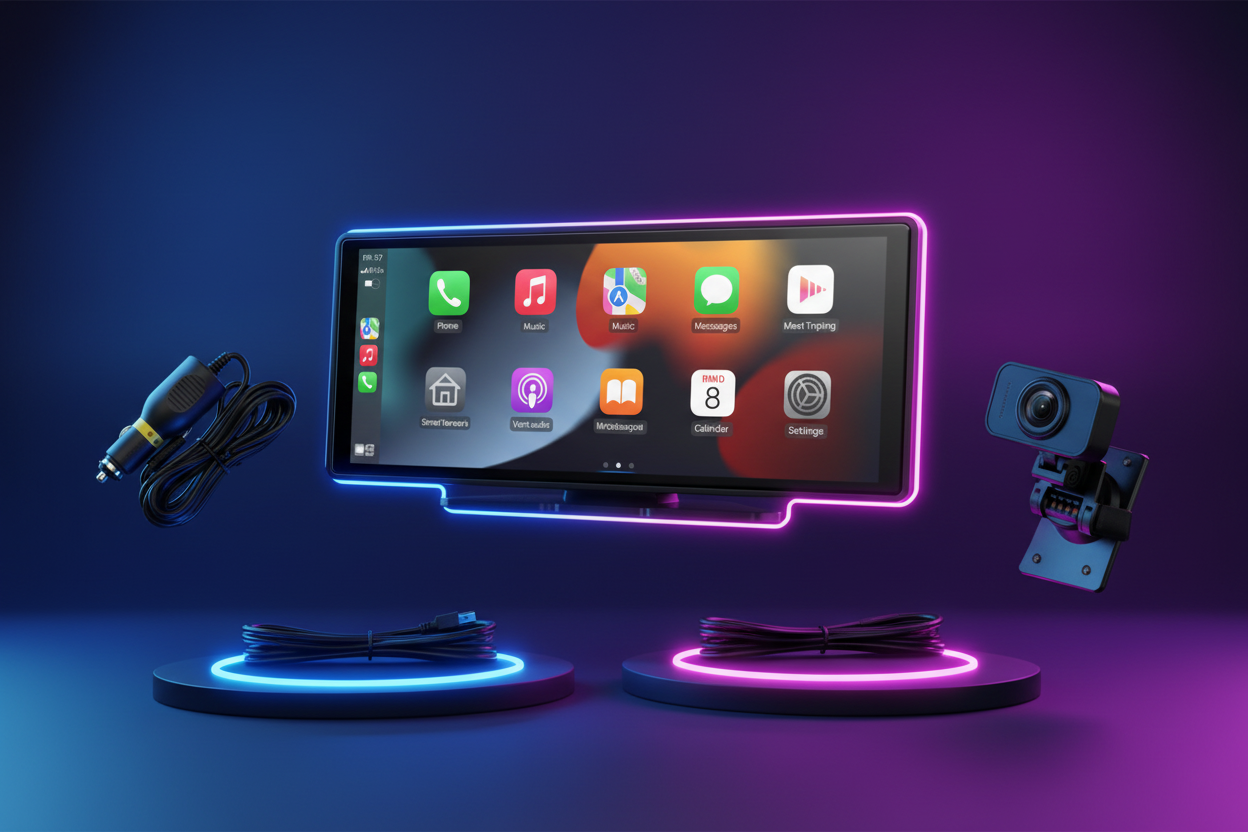 Carplay auto smart hd schermo anteriore e posteriore doppia registrazione 4K registratore 10,26 pollici MP5 navigatore lettore Bluetooth