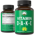 DAKE Vitamin Supplement. Vitamin D 5000 iu + Vitamin A + Vitamin K + Vitamin E In 1 Vegan Capsule. ADK Vitamin Supplement With E. D3 K2. Essential Vitamins For Mood Immune Bone Vision Heart