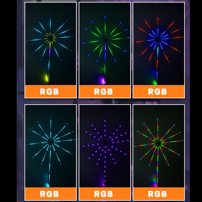 Striscia luminosa LED per fuochi d'artificio Bluetooth con controllo musicale