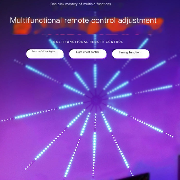 Striscia luminosa LED per fuochi d'artificio Bluetooth con controllo musicale