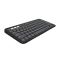 Logitech Pebble Keys 2 K380s Multi-Device Bluetooth Wireless Keyboard Customizable Shortcuts Slim and Portable Easy-Switch Windows mac iPad Android Chrome - Tonal Graphite (Renewed)