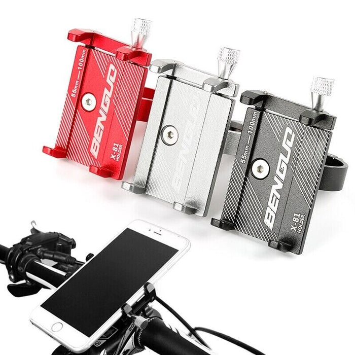 Supporto da Manubrio in Alluminio per Moto Bici Bicicletta Cellulare GPS