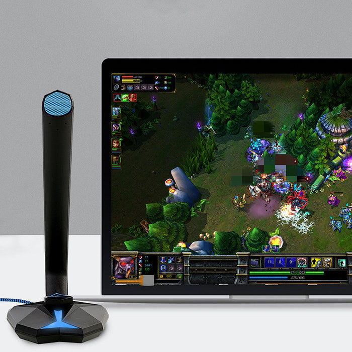 Gaming Microphone with RGB Light and Volume Control