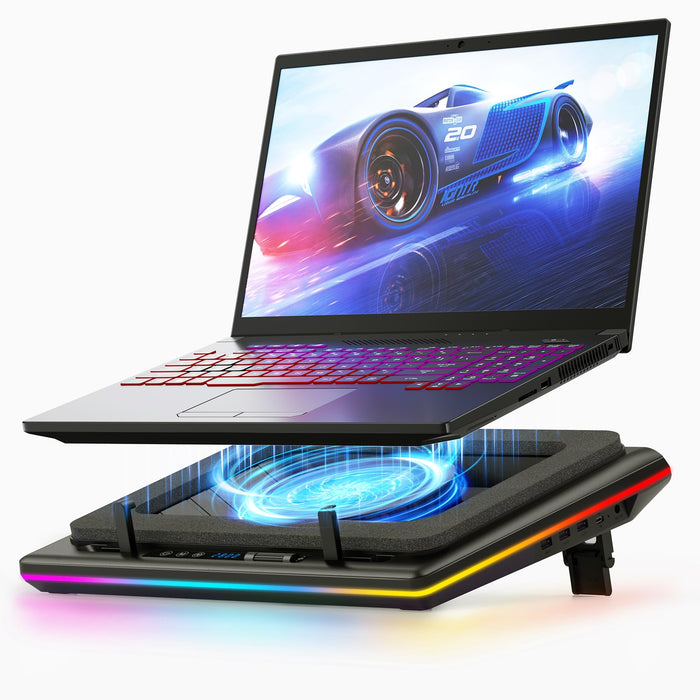 llano RGB Laptop Cooling Pad – 15.6 to 21-inch
