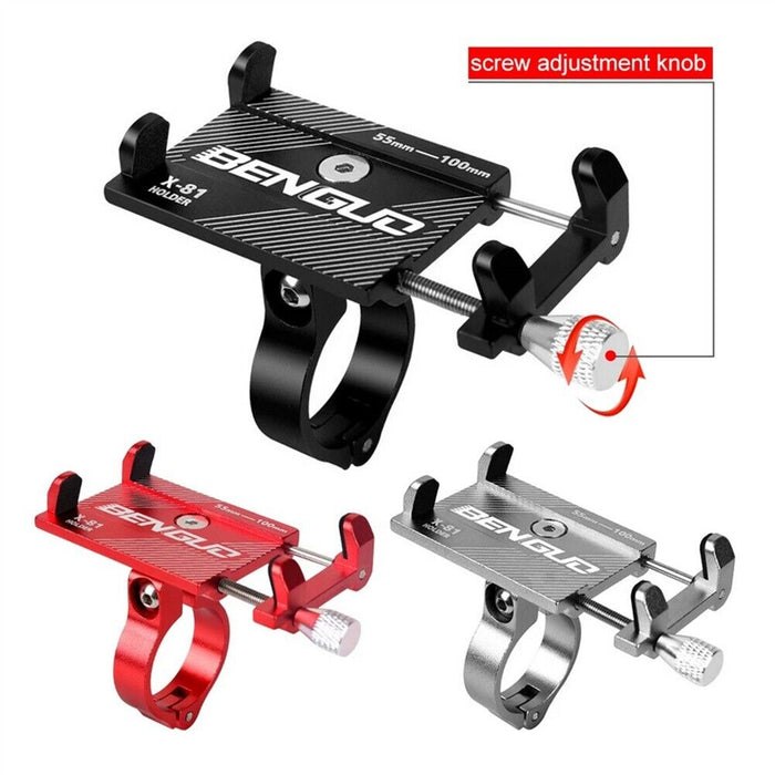 Supporto da Manubrio in Alluminio per Moto Bici Bicicletta Cellulare GPS