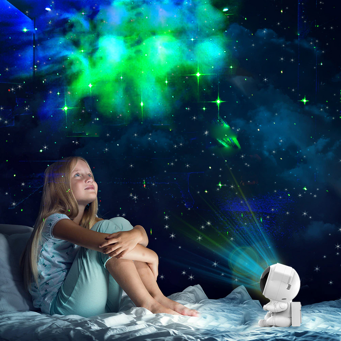 Proiettore Astronauta Galassia Cielo Stellato Luce Notturna Oceano Stella LED Lampada Telecomando