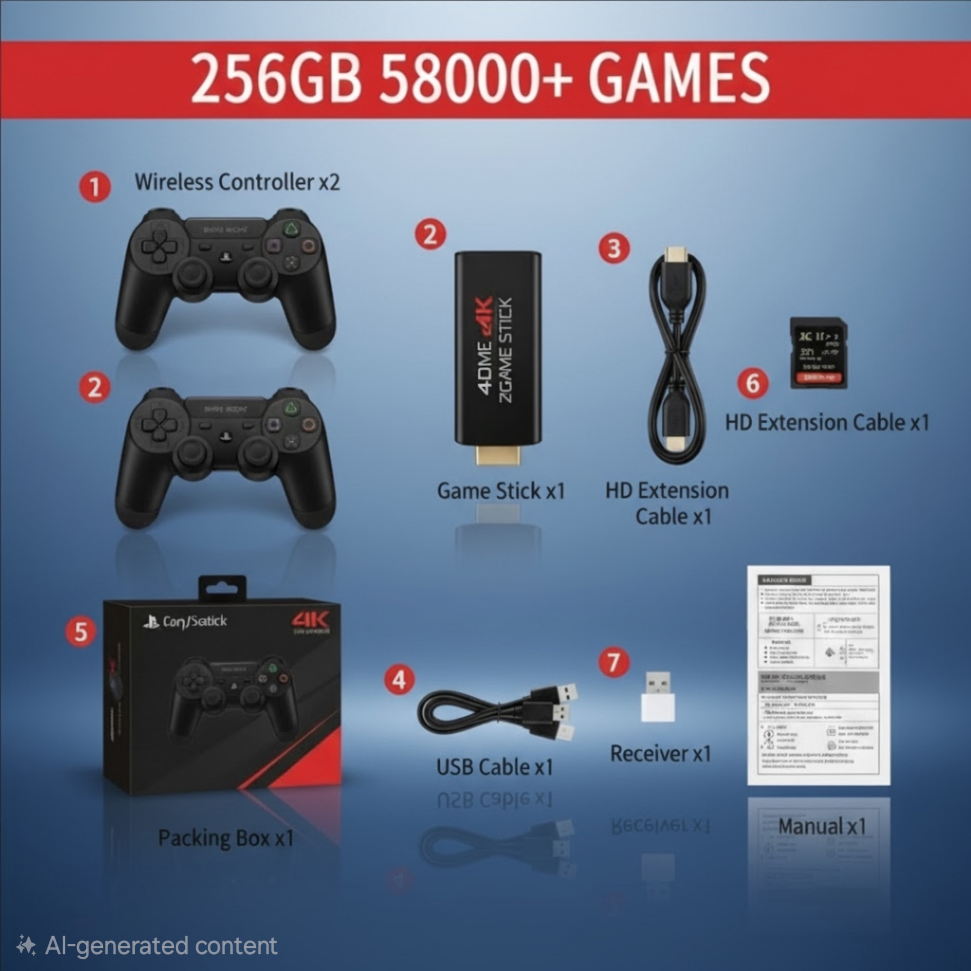 Console da gioco wireless HD GD1024G