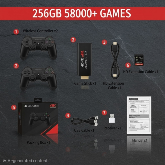 Console da gioco wireless HD GD1024G